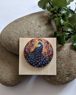 Load image into Gallery viewer, Peacock brooch
