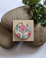 Load image into Gallery viewer, Pink flower brooch
