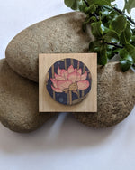 Load image into Gallery viewer, Pink lotus brooch
