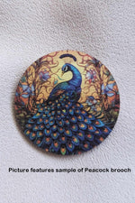 Load image into Gallery viewer, Blue poppy brooch

