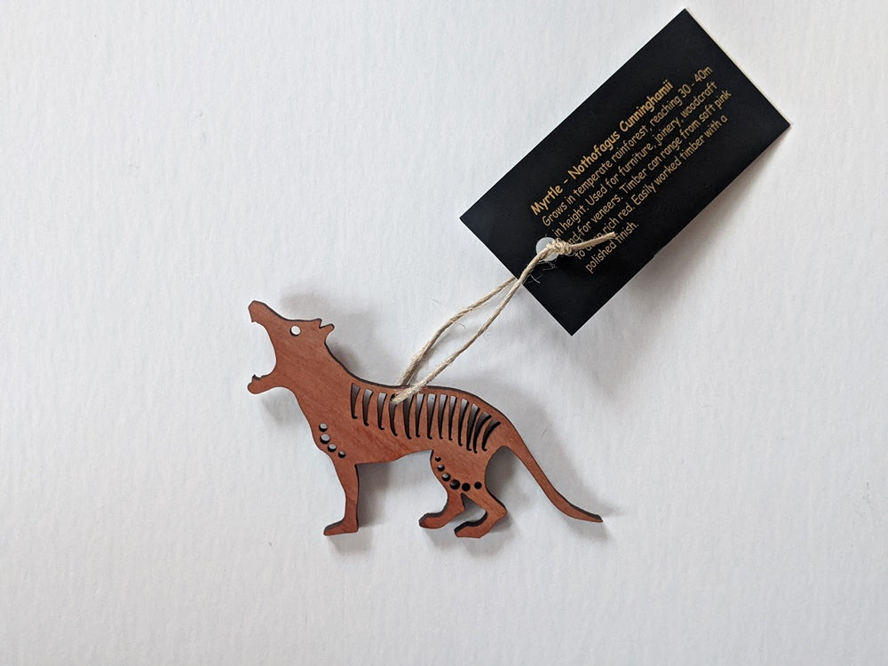 Tasmanian tiger decoration