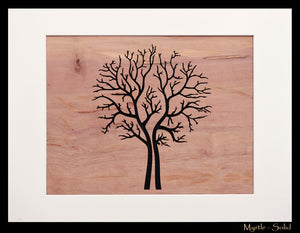Split Tree of Life Panel  Solid 12" x 16"