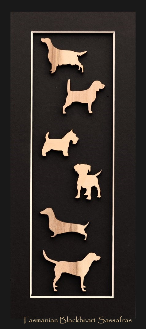 Dogs Panel  4" x 10"
